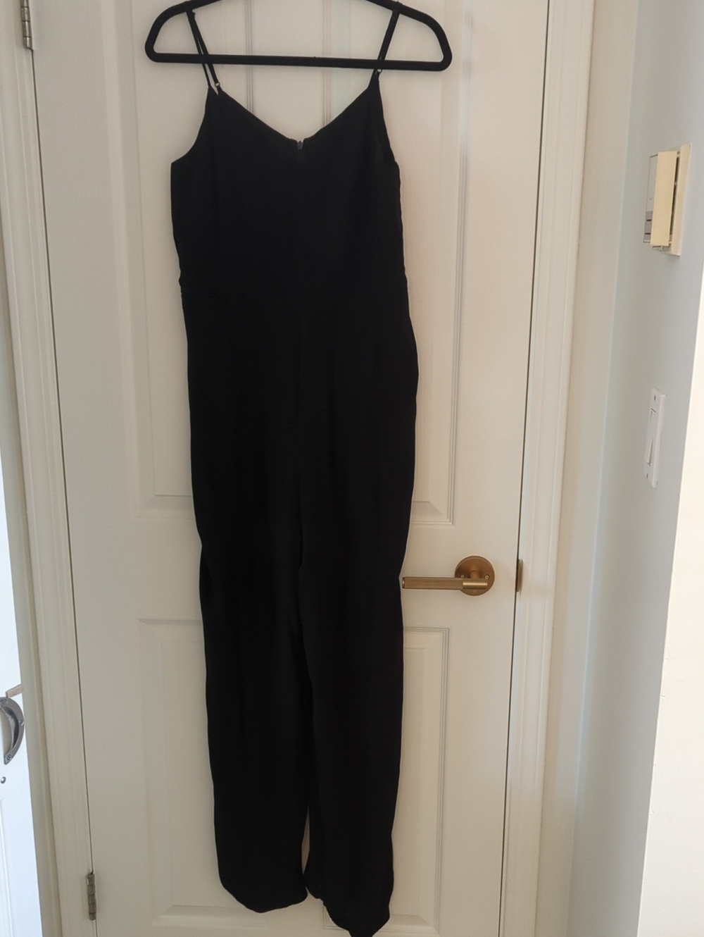 Anthropologie Black Sleeveless Wide-Leg Jumpsuit